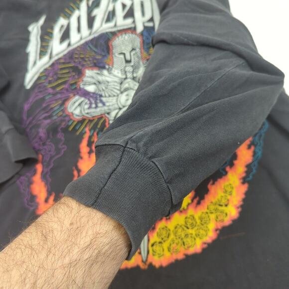Vintage Led Zeppelin 1990s Hanes Heavyweight Band Long Sleeve Size Large - Picture 14 of 14